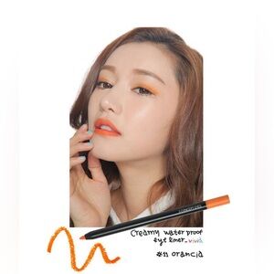 3 CONCEPT EYES creamy water proof eye liner - #11 Orancia (vivid orange)